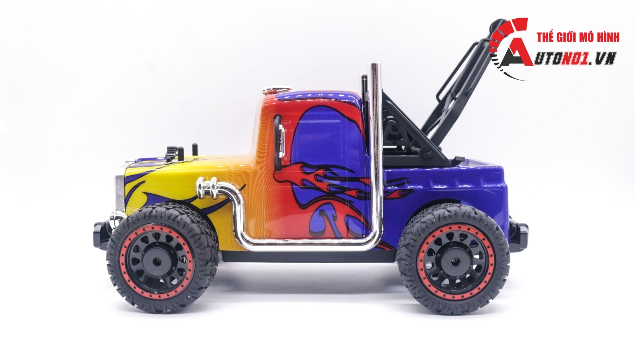Mô hình xe điều khiển đầu kéo cứu hộ Optimus Prime J901 fire flames 20km/h tỉ lệ 1:16 deer man DK006