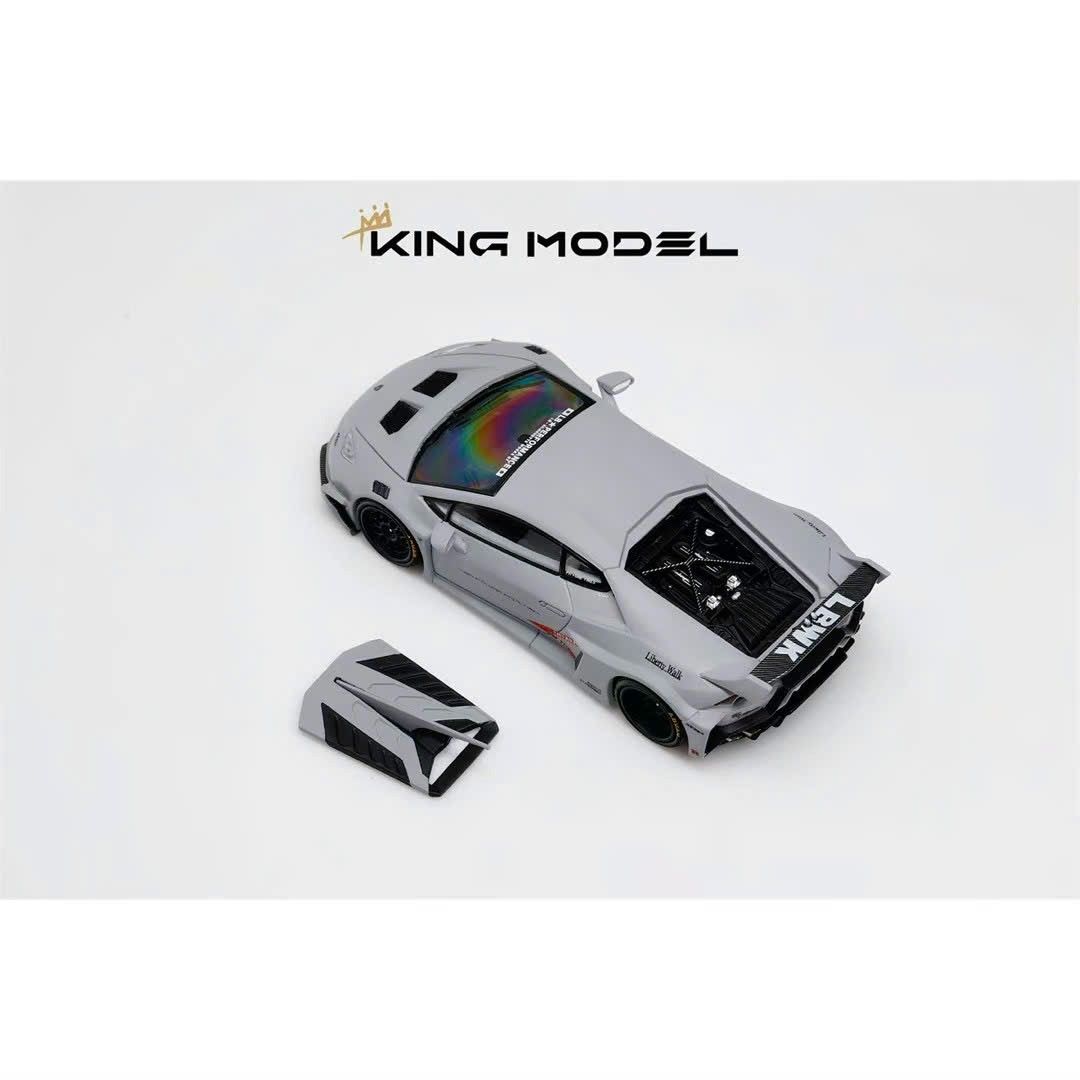 Mô hình xe Lamborghini Huracan GT EVO Liberty Walk LBWK mở được nắp máy tỉ lệ 1:64 King model OT64158