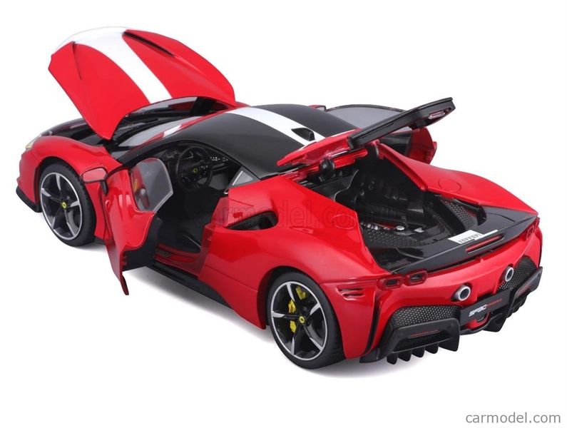 Mô hình xe Ferrari Sf90 Stradale Assetto Fiorano 1:18 Bburago 8129
