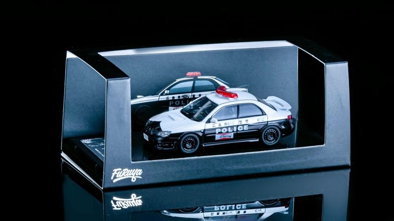 Mô hình xe Subaru Impreza Gen 9 Police Hiroshima Prefectural tỉ lệ 1:64 Furuya OT64297