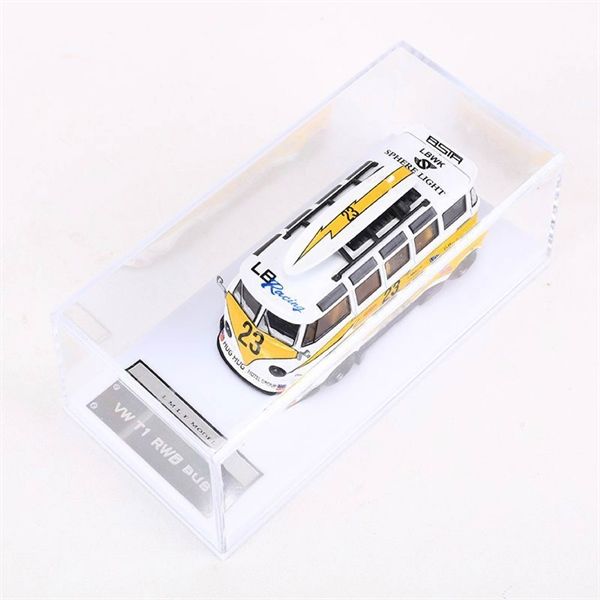 Mô hình xe buýt Volkswagen VW T1 Lightning có hộp mica tỉ lệ 1:64 LMLF OT64019