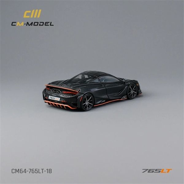 Mô hình xe Mclaren 765LT Full Carbon Red có bánh thay thế tỉ lệ 1:64 CM model CM64-765LT-13
