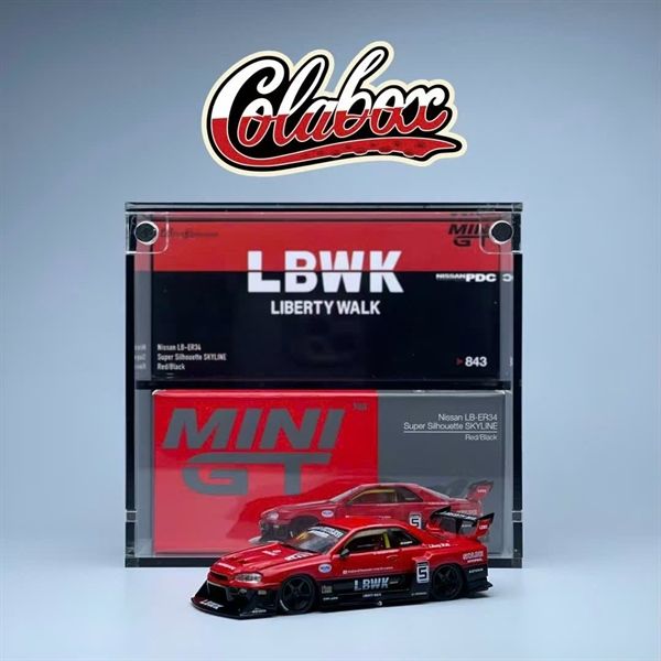 Hộp trưng bày mica các dòng xe MiniGT có khung ảnh tỉ lệ 1:64 Colabox PKC
