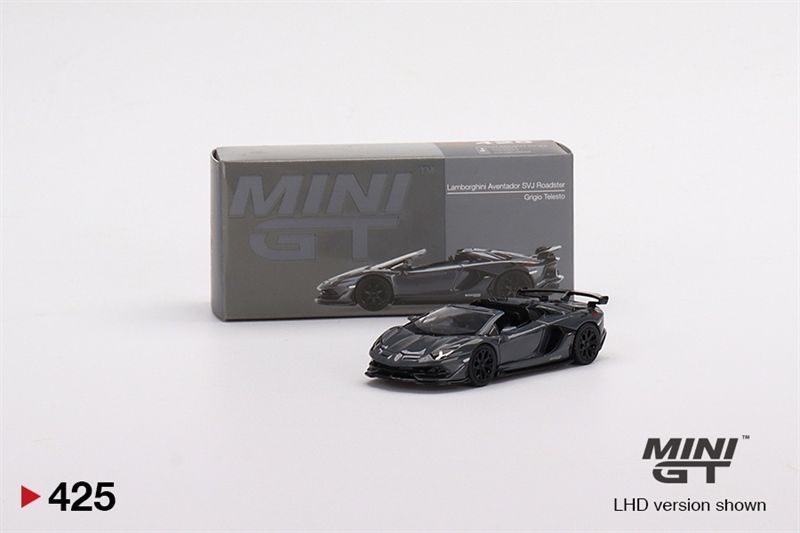 Mô hình Lamborghini Aventador SVJ Roadster Griglo Telesto tỉ lệ 1:64 MiniGT MGT00425-CH