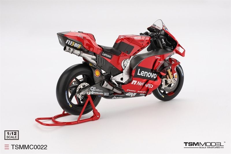 Mô hình xe mô tô cao cấp Ducati Desmosedici GP22 #43 Ducati Lenovo Team Moto GP 2022 GRAN PREMIO D'ITALIA tỉ lệ 1:12 TSM TSMMC0022