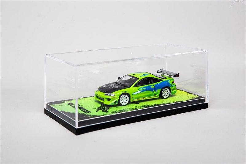 Mô hình xe Mitsubishi Eclipse Fast and Furious Modified Version green tỉ lệ 1:64 Transcend Model TSD OT64080
