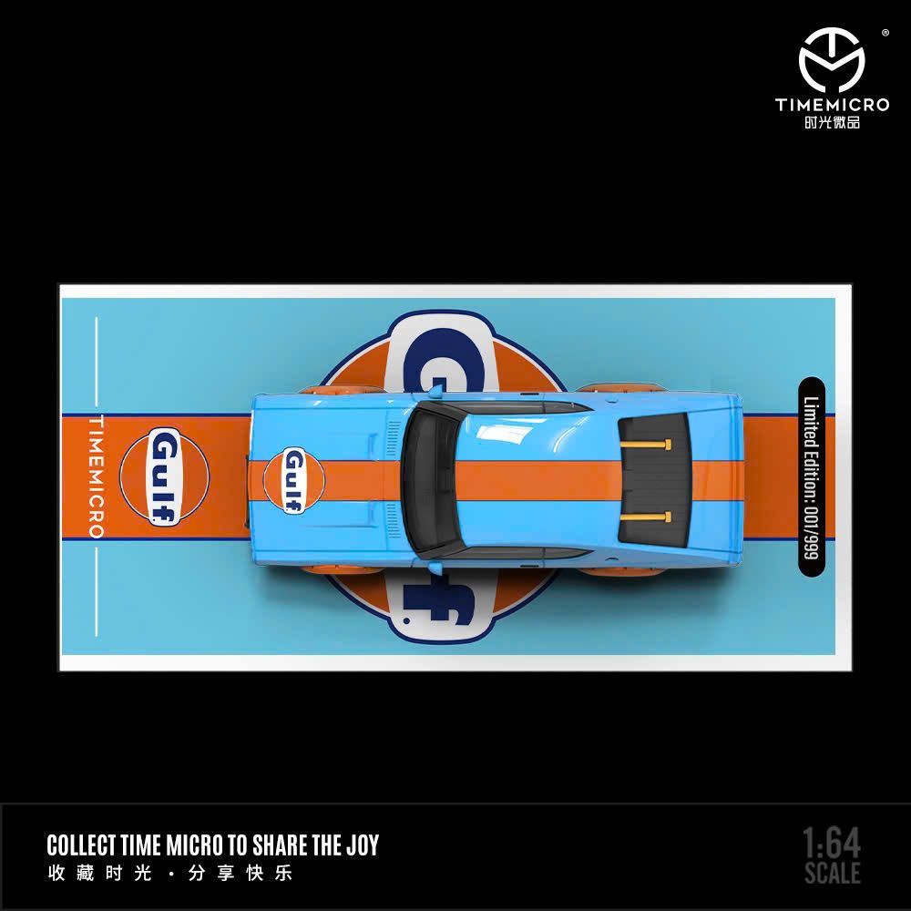 Mô hình xe Nissan skyline Kenmeri Liberty Walk LBWK Gulf oil tỉ lệ 1:64 Time micro TM645611