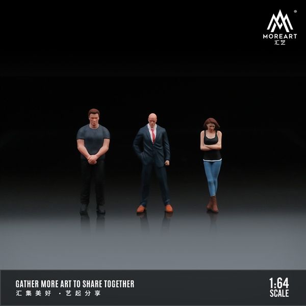 Mô hình nhân vật set 3 người Fast and Furious Doll E tỉ lệ 1:64 MoreArt MO222082