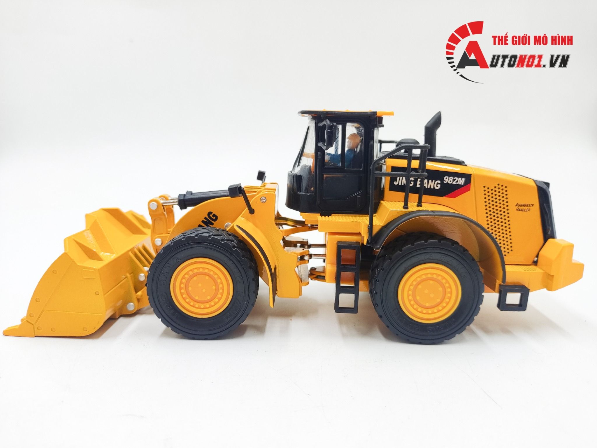 Mô hình xe công trình ủi đất tỉ lệ 1:50 JingBang 8179