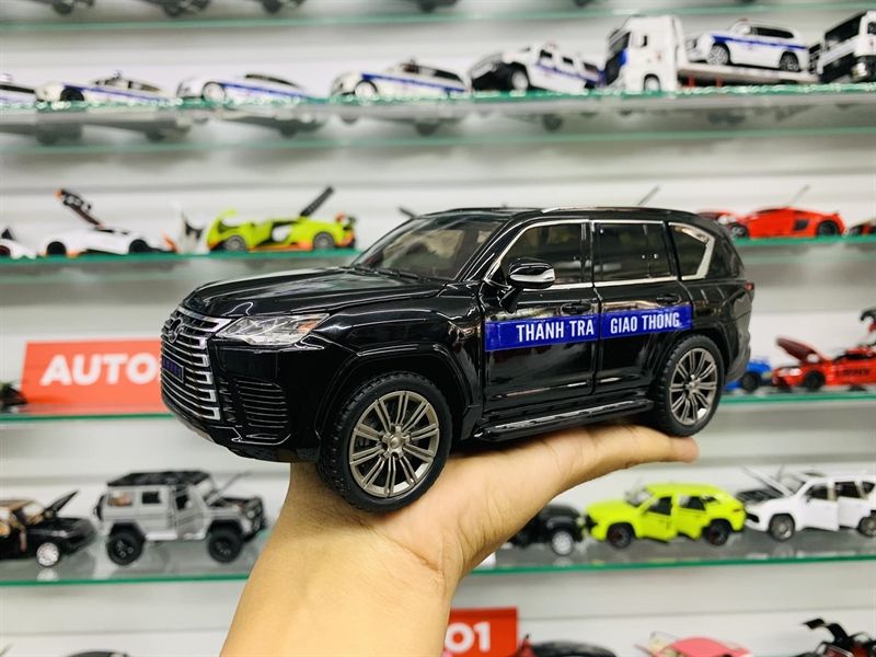 Mô hình xe độ Lx600 CSTT Cảnh sát trật tự full kính - full open 1:24 Chimei Autono1 OT201