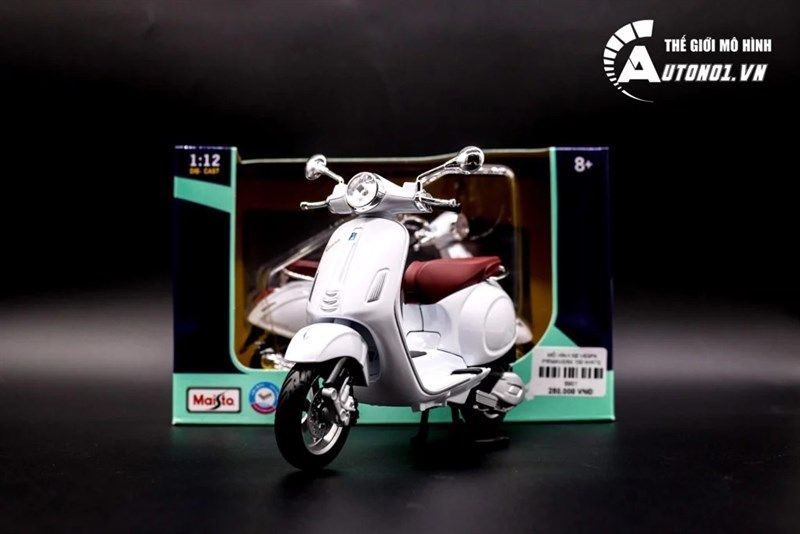 Mô hình xe Vespa primavera 150 1:12 Maisto 7447