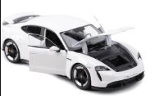 Mô hình xe Porsche Taycan Turbo S mở được 2 cửa, capo và cốp sau tỉ lệ 1:24 Bburago