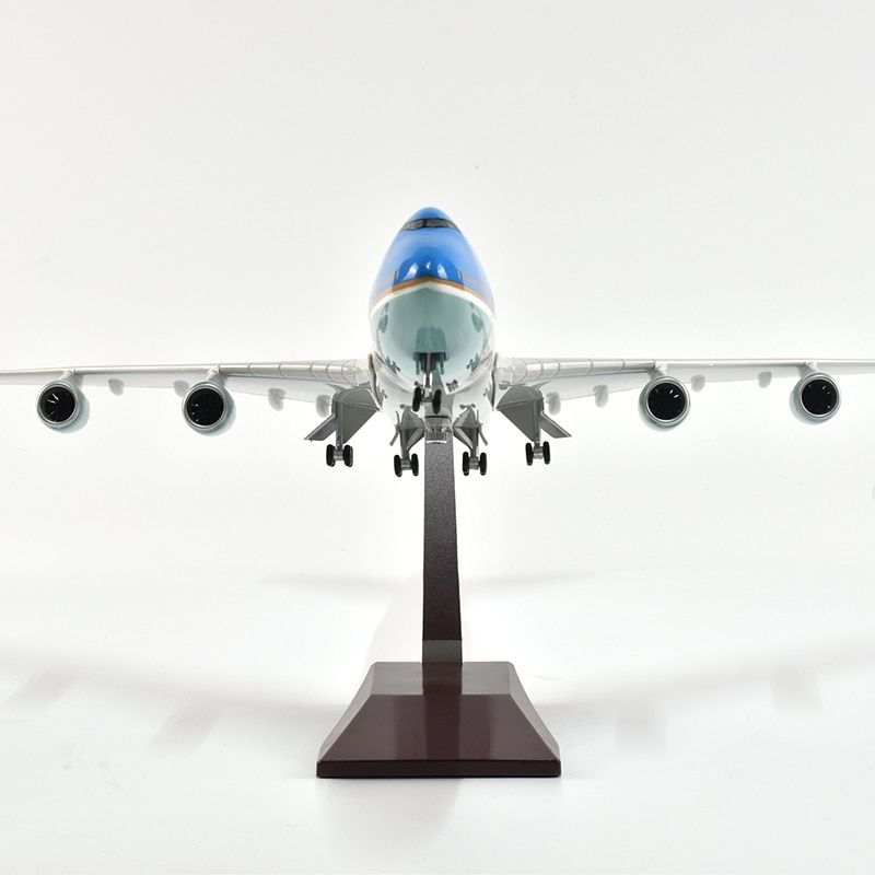  Mô hình máy bay Chuyên cơ tổng thống Mỹ Air Force One Boeing B747 47cm 1:130 có đèn led tự động theo tiếng vỗ tay hoặc chạm MB47001 