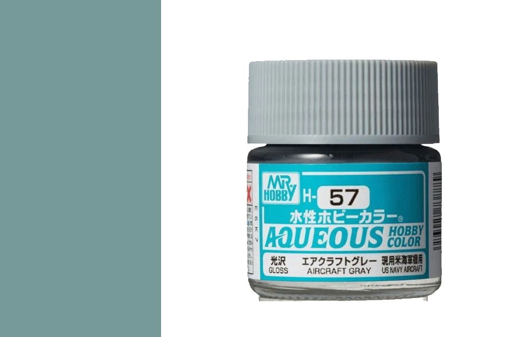 Acrylic H57 Aircraft Gray sơn mô hình màu xám nhạt 10ml Mr.Hobby H57