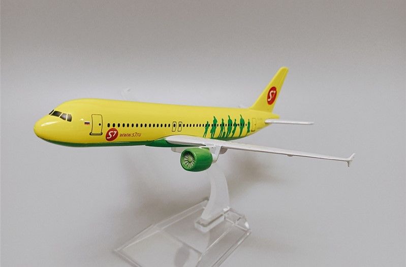 Mô hình máy bay Siberia Airlines S7 Airbus A320-200 16cm MB16140