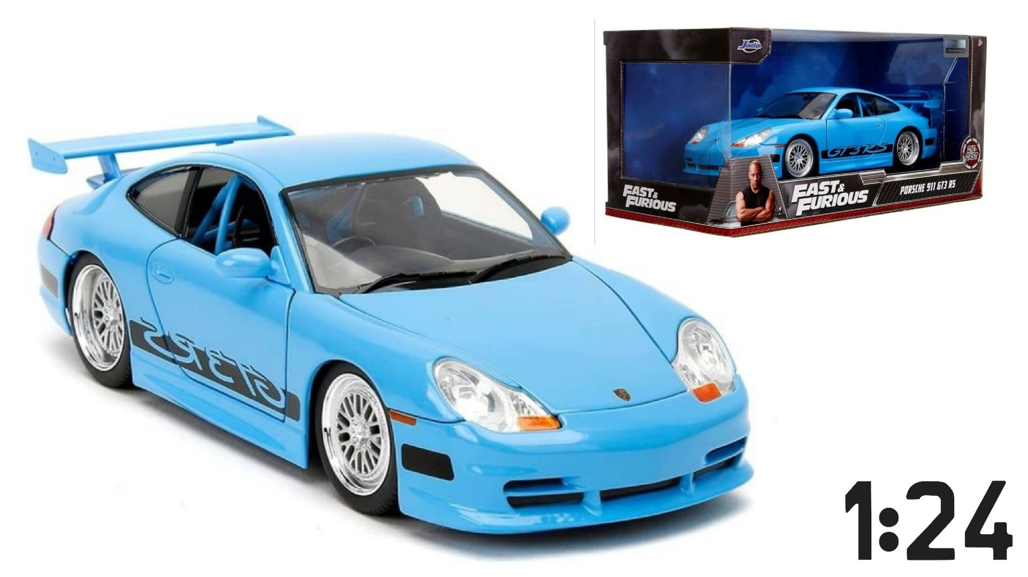 Mô hình xe Fast & Furious Porsche 911 GT3 RS tỉ lệ 1:24 Jada Toys 33667