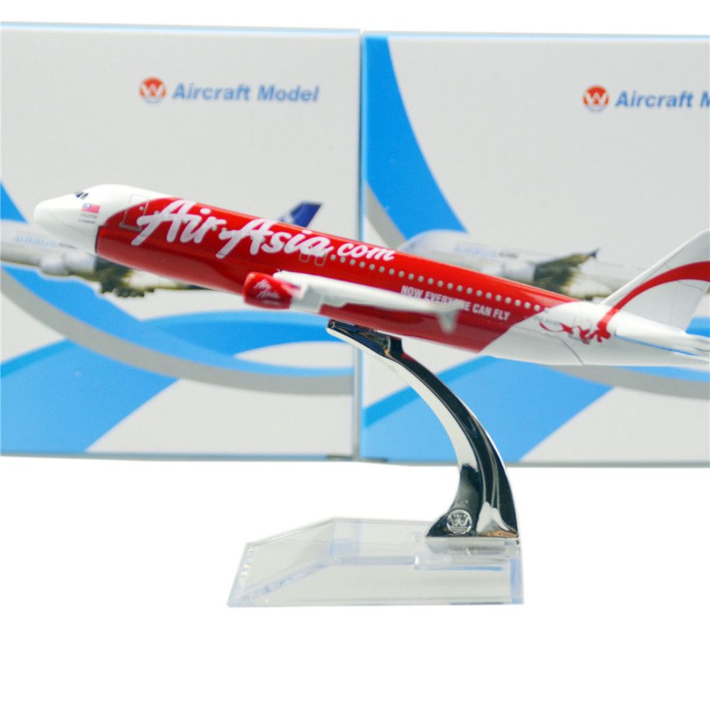  Mô hình máy bay Air Asia 9M-AHR A320-216 16cm MB16131 