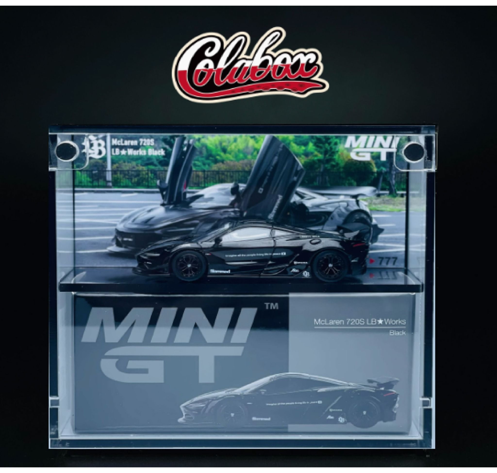 Hộp trưng bày mica các dòng xe MiniGT có khung ảnh tỉ lệ 1:64 Colabox PKC