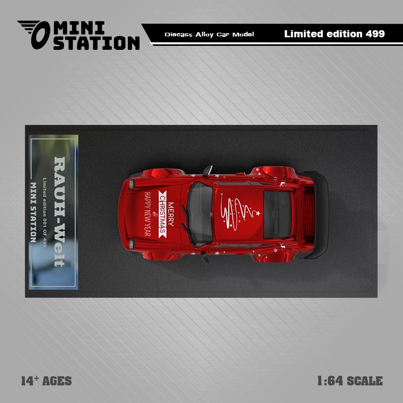 Mô hình xe Porsche 964 Merry Christmas Supreme giới hạn 499 chiếc tỉ lệ 1:64 Omini Station MS640872