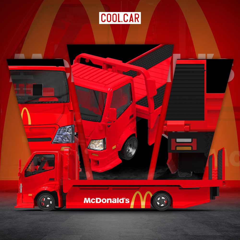 Mô hình xe H300 cứu hộ custom McDonald's limited edtion 500pcs tỉ lệ 1:64 Cool.car CC647218