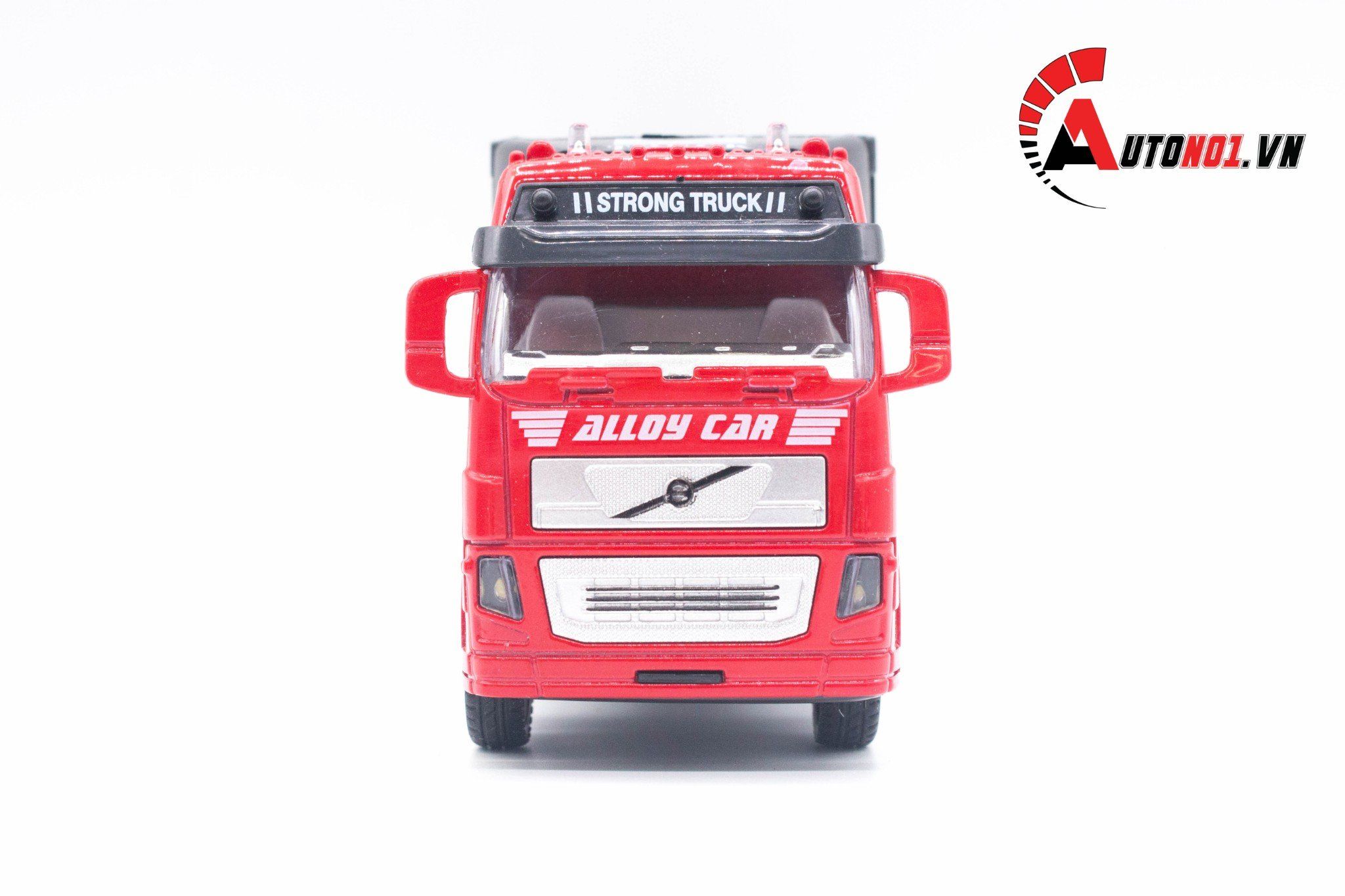 Mô hình xe ben chở cát , đá , than red 1:32 alloy