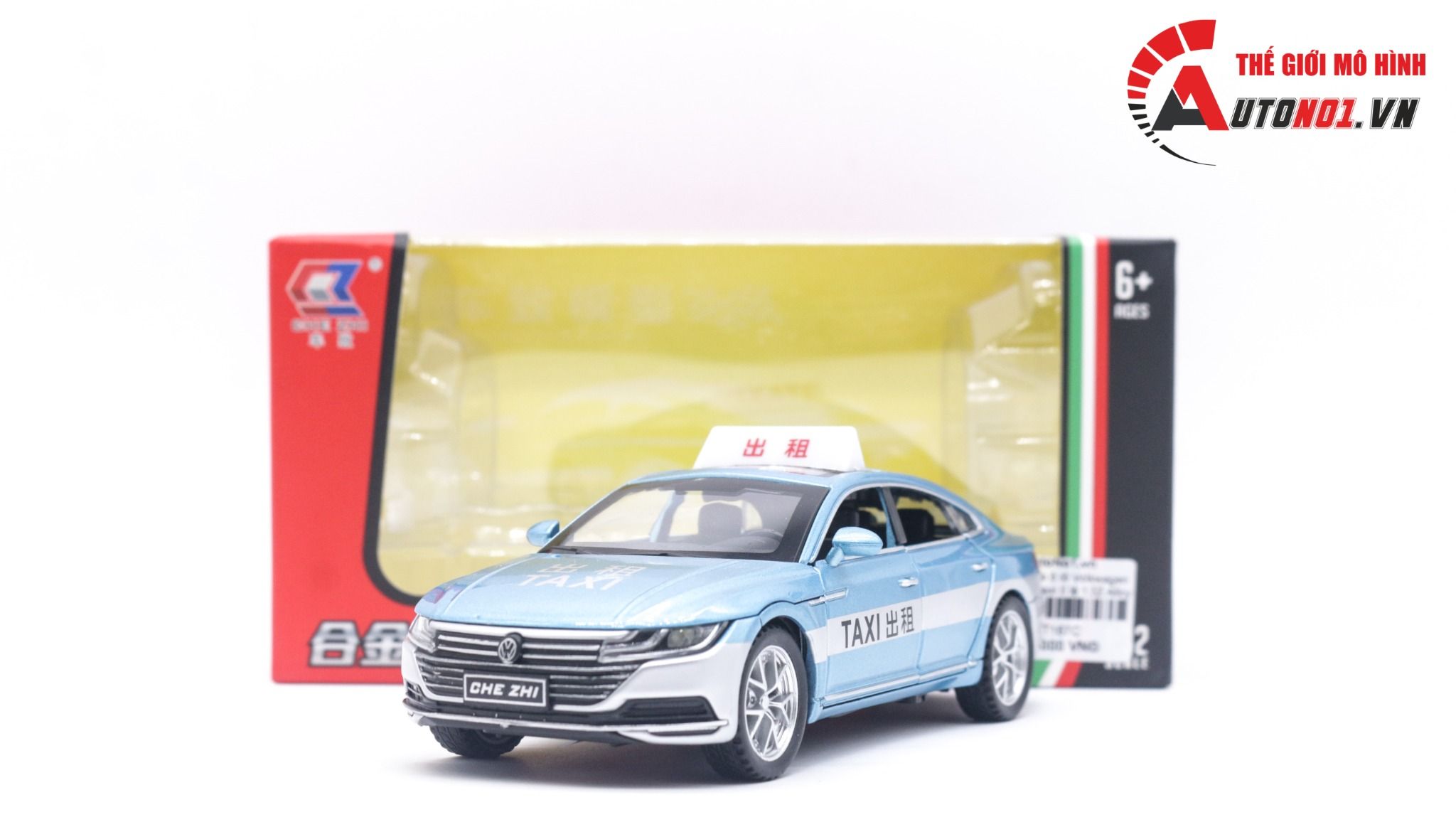 Mô hình xe ô tô Volkwagen CC sedan taxi tỉ lệ 1:32 Alloy model OT167