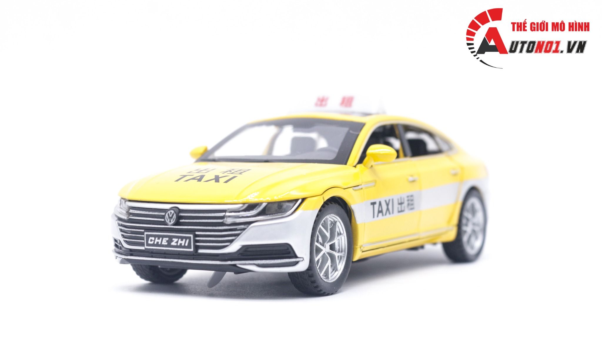 Mô hình xe ô tô Volkwagen CC sedan taxi tỉ lệ 1:32 Alloy model OT167