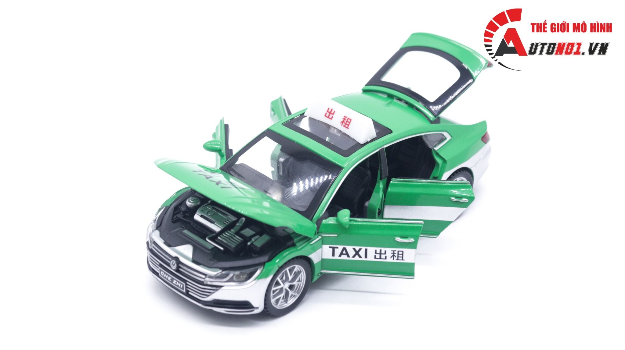 Mô hình xe ô tô Volkwagen CC sedan taxi tỉ lệ 1:32 Alloy model OT167