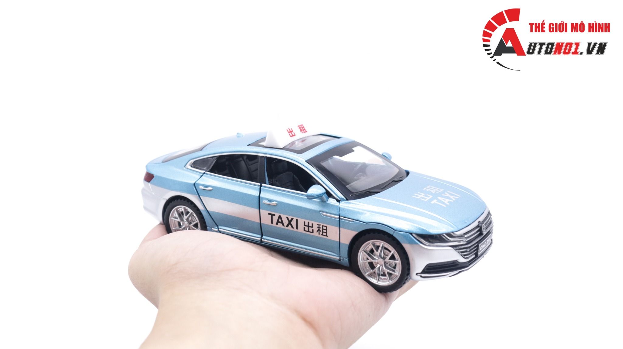 Mô hình xe ô tô Volkwagen CC sedan taxi tỉ lệ 1:32 Alloy model OT167