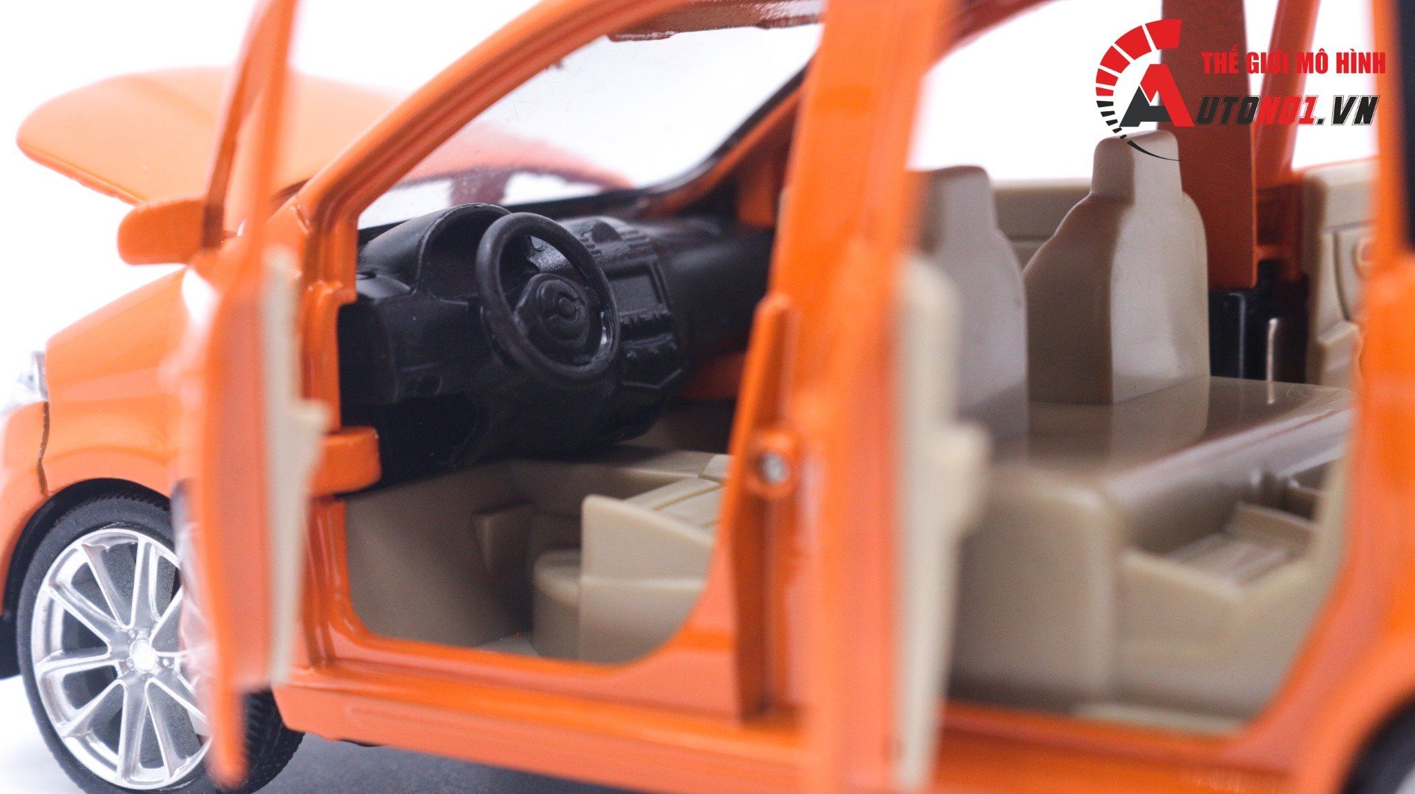 Mô hình xe ô tô 7 chỗ SUV Wuling Cargo tỉ lệ 1:32 Alloy model OT165