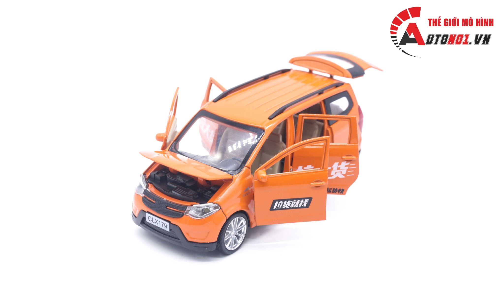Mô hình xe ô tô 7 chỗ SUV Wuling Cargo tỉ lệ 1:32 Alloy model OT165
