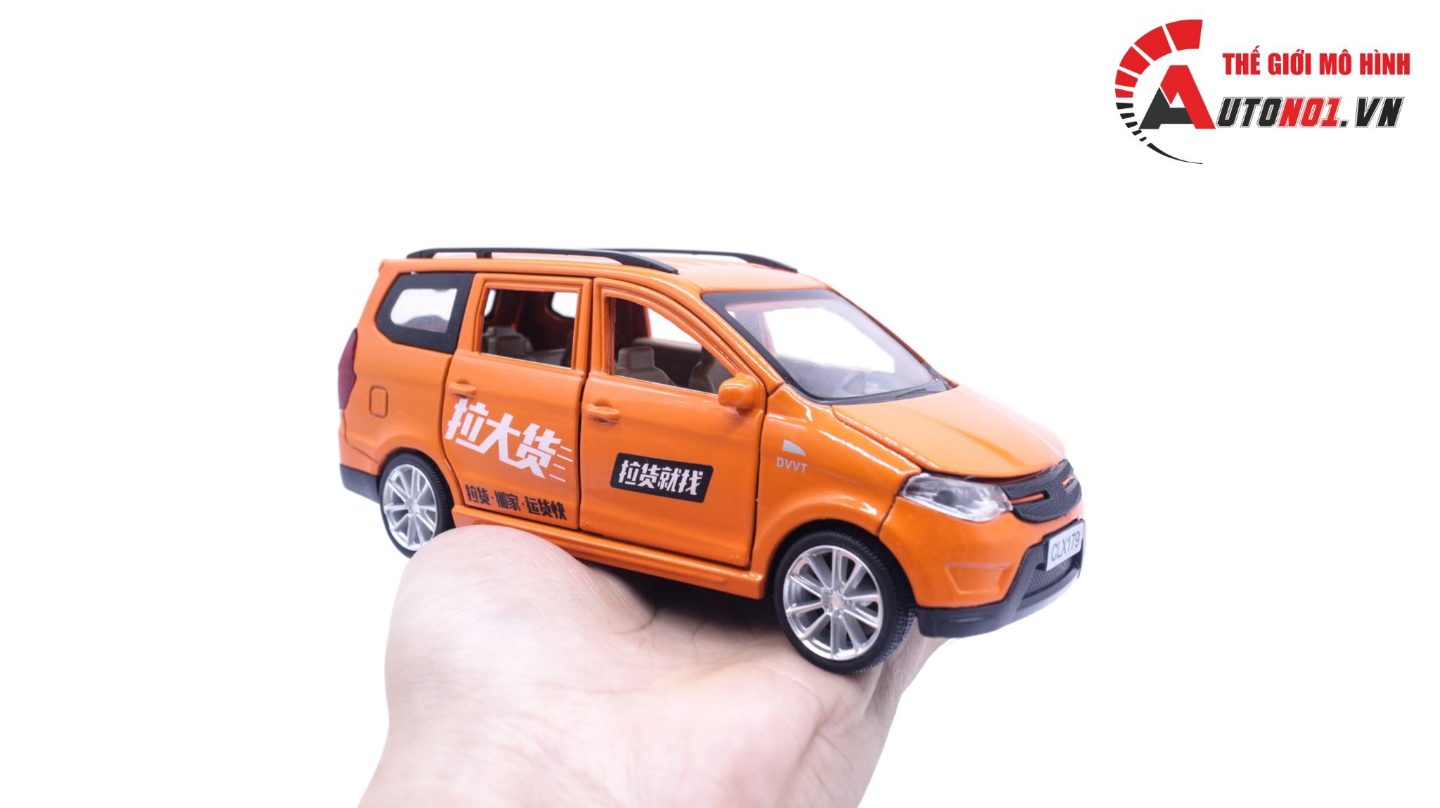 Mô hình xe ô tô 7 chỗ SUV Wuling Cargo tỉ lệ 1:32 Alloy model OT165