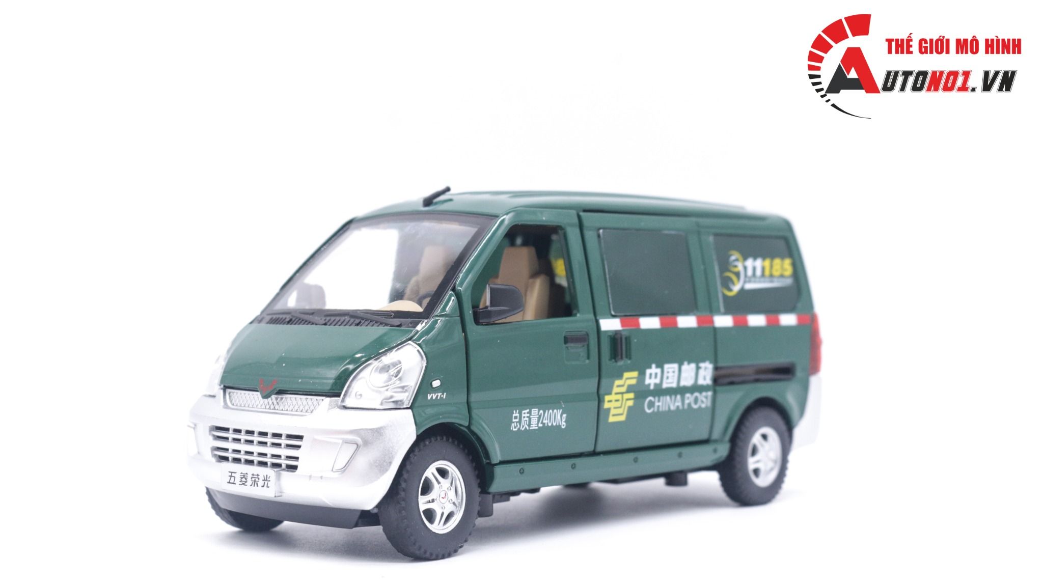 Mô hình xe ô tô van Wuling Cargo tỉ lệ 1:24 Jinlifiang OT168