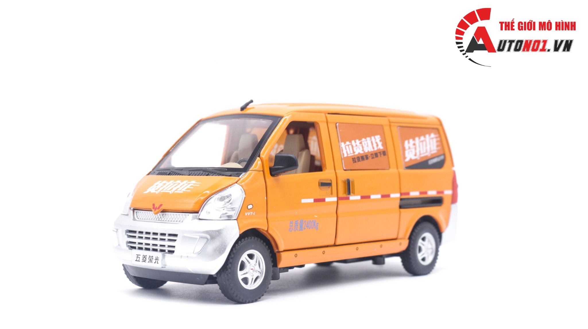 Mô hình xe ô tô van Wuling Cargo tỉ lệ 1:24 Jinlifiang OT168
