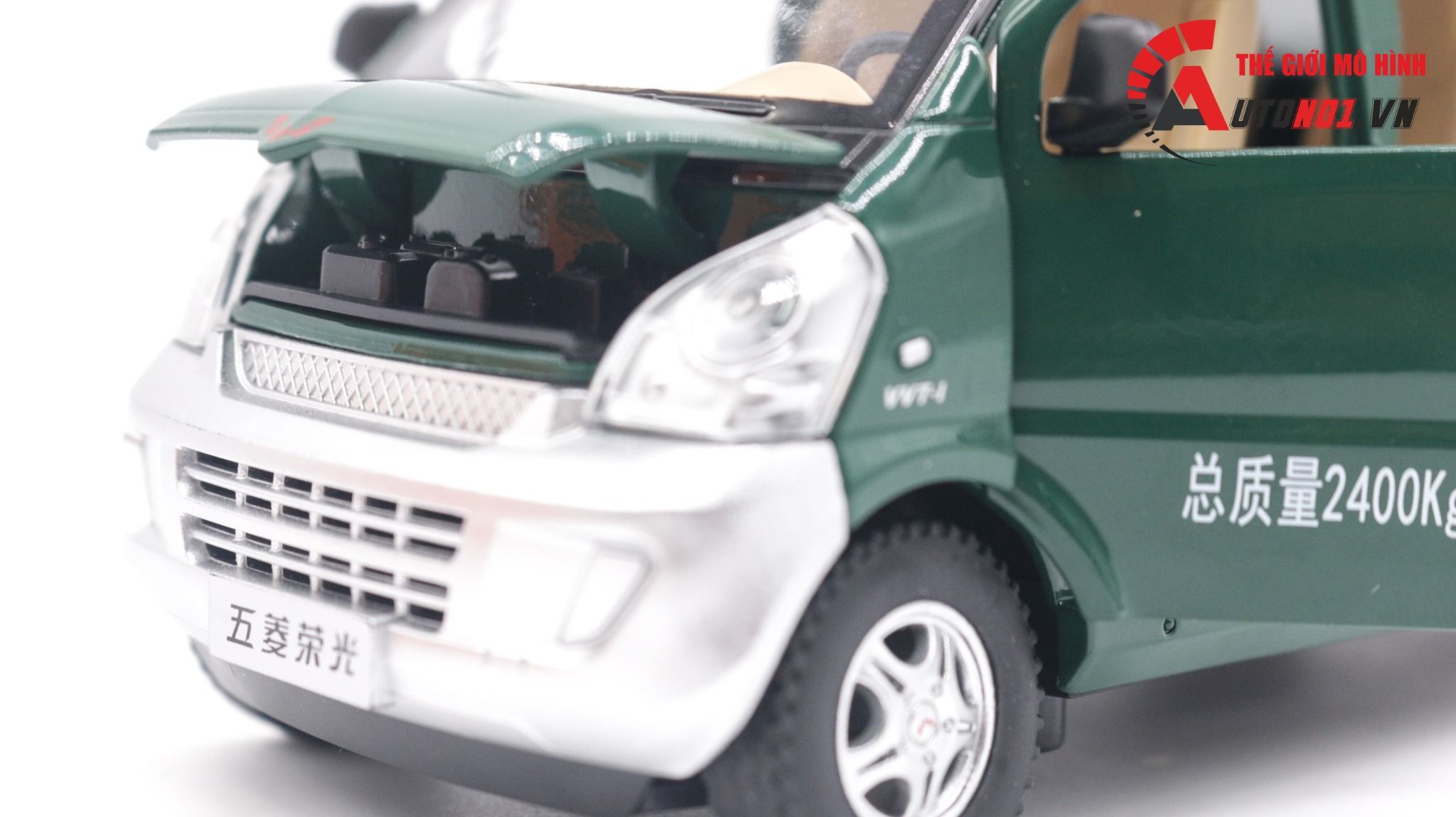Mô hình xe ô tô van Wuling Cargo tỉ lệ 1:24 Jinlifiang OT168
