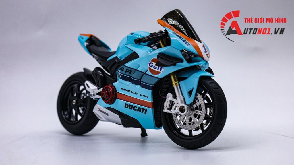 MÔ HÌNH XE ĐỘ DUCATI V4S GULF NỒI KHÔ TỈ LỆ 1:12 AUTONO1 D224