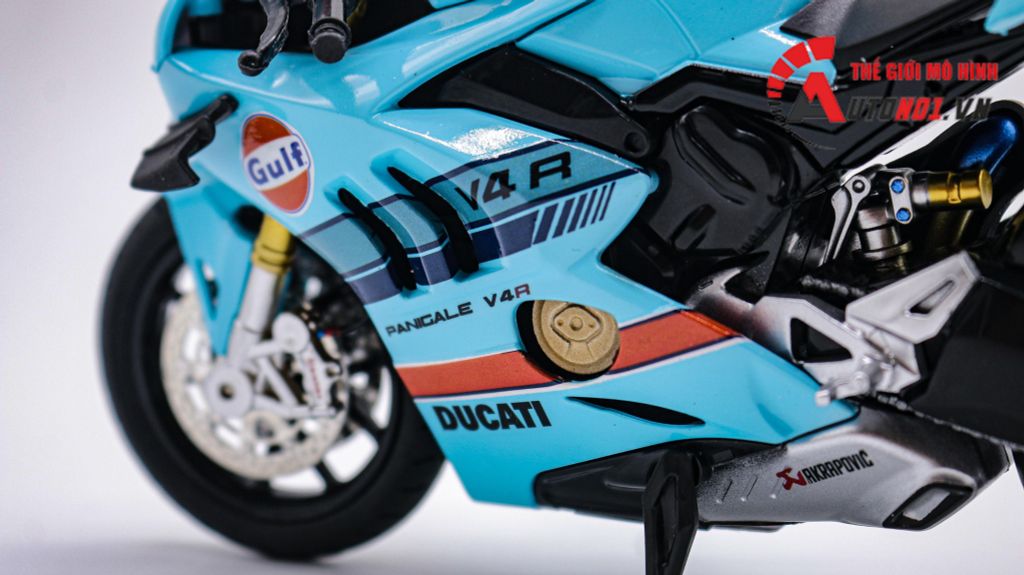 MÔ HÌNH XE ĐỘ DUCATI V4S GULF NỒI KHÔ TỈ LỆ 1:12 AUTONO1 D224