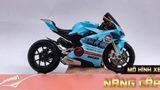  Mô hình xe độ Ducati V4s Gulf Nồi Khô Tỉ Lệ 1:12 Autono1 D223b 