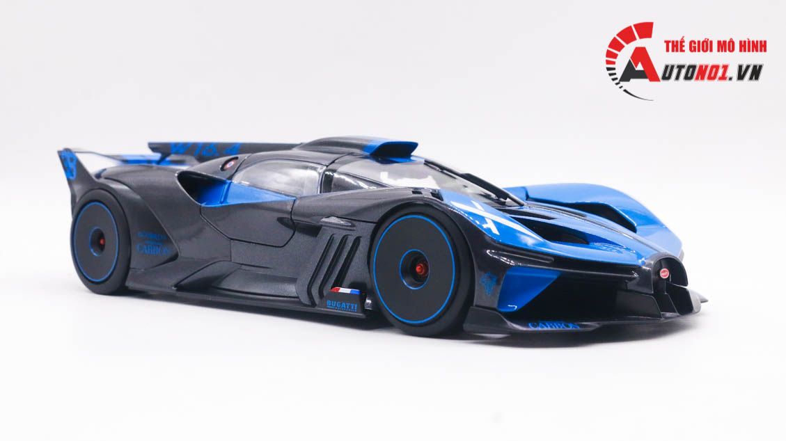 Mô hình xe Bugatti Bolide W16.4 year 2020 carbon 1:18 Bburago 8130