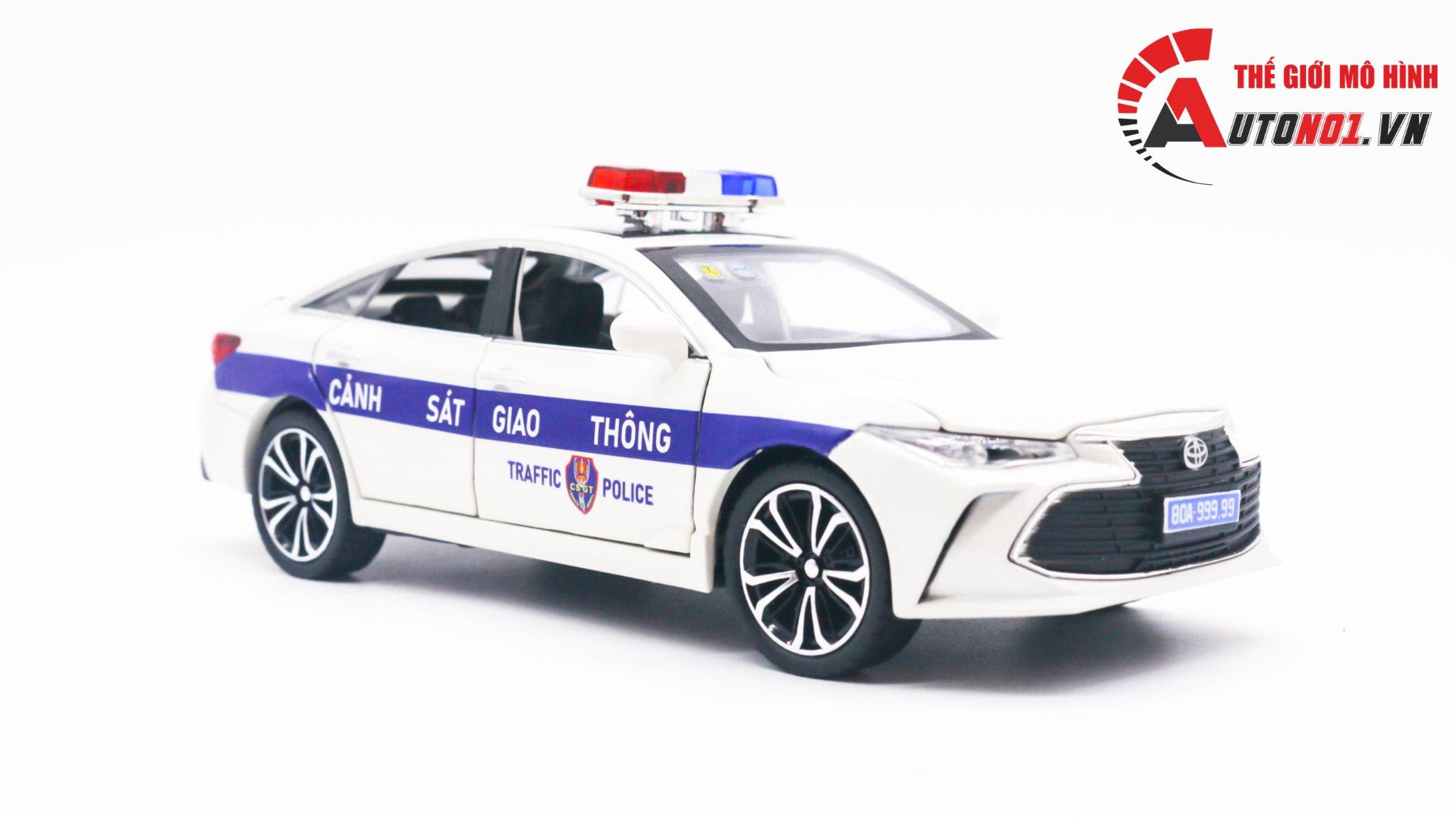  Mô hình xe ô tô độ CSGT Toyota Corolla Altis full open 1:24 CheZhi Autono1 OT187 