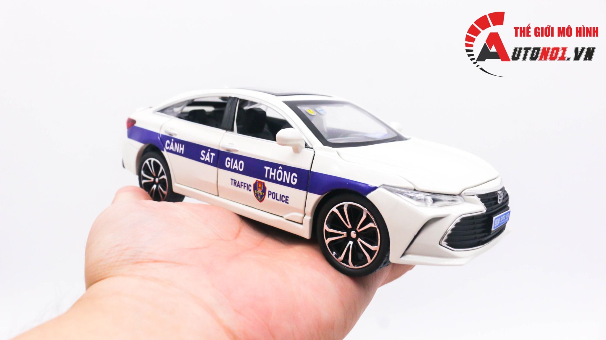  Mô hình xe ô tô độ CSGT Toyota Corolla Altis full open 1:24 CheZhi Autono1 OT187 