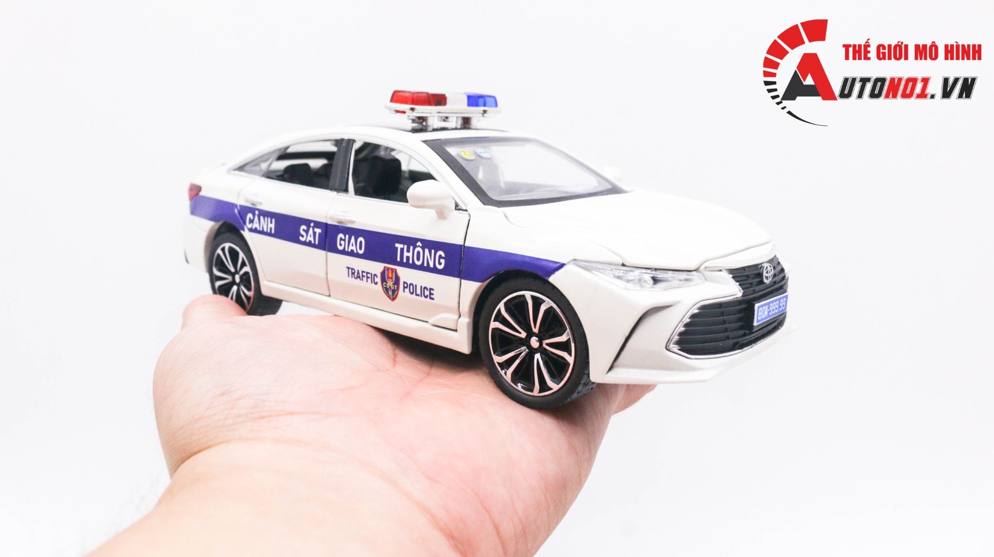  Mô hình xe ô tô độ CSGT Toyota Corolla Altis full open 1:24 CheZhi Autono1 OT187 