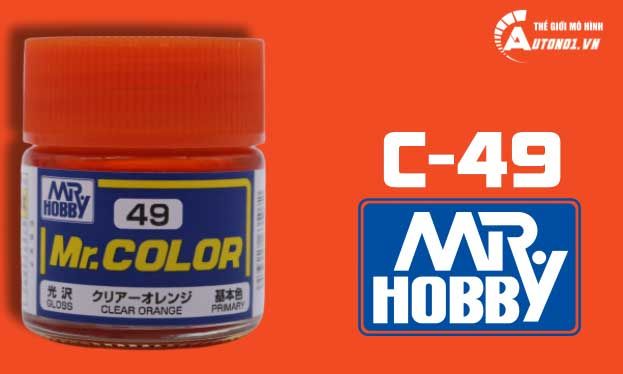  Lacquer c49 clear orange sơn mô hình màu cam trong suốt 10ml Mr.Hobby C49 