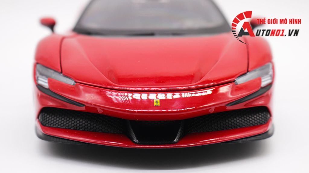 MÔ HÌNH XE FERRARI SF90 STRADALE RED 1:18 BBURAGO 7936