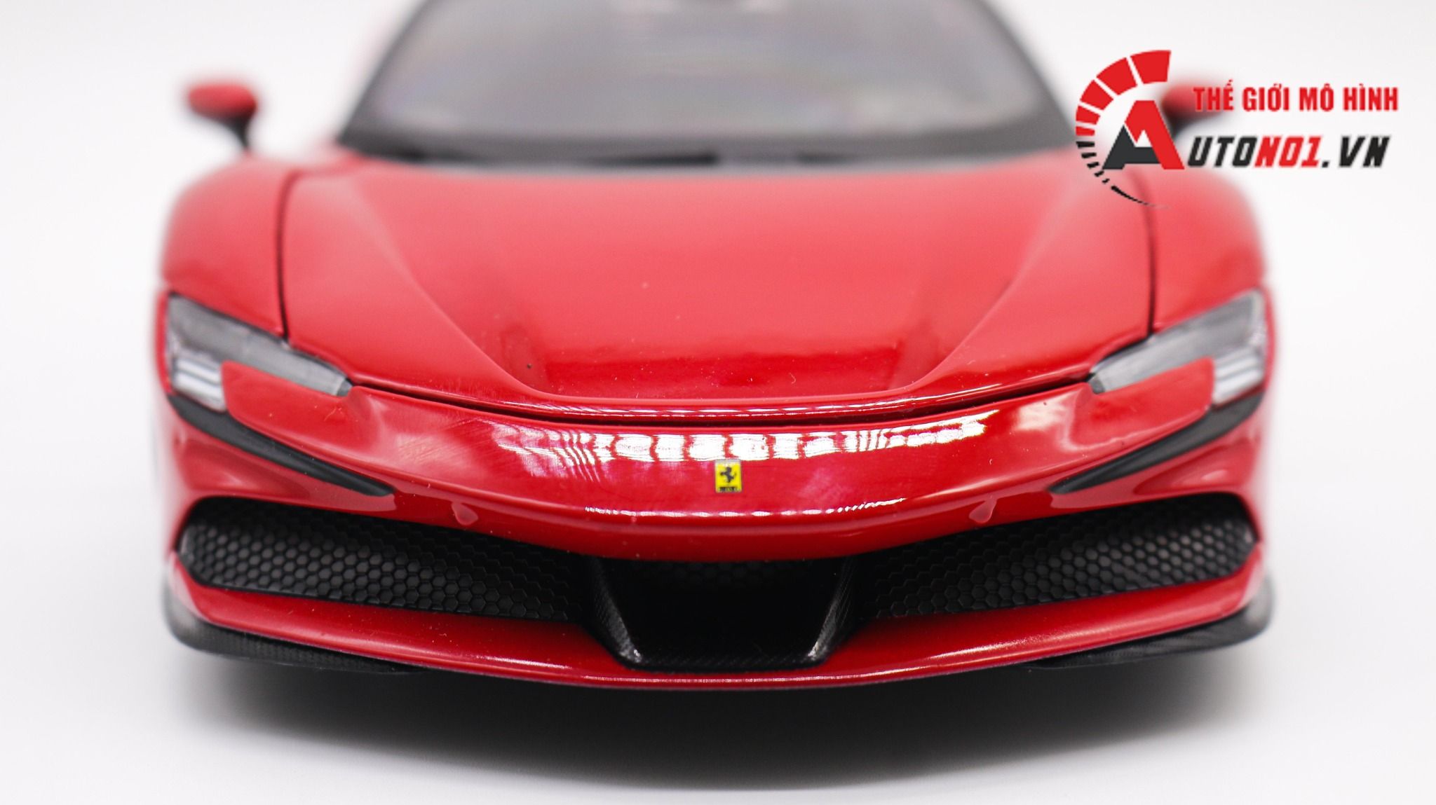  Mô hình xe Ferrari Sf90 Stradale Red 1:18 Bburago 7936 