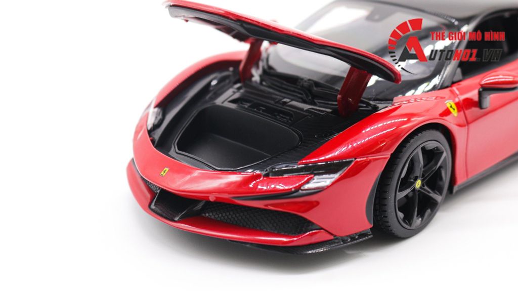 MÔ HÌNH XE FERRARI SF90 STRADALE RED 1:18 BBURAGO 7936