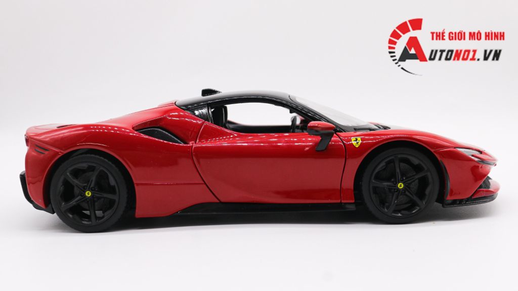 MÔ HÌNH XE FERRARI SF90 STRADALE RED 1:18 BBURAGO 7936