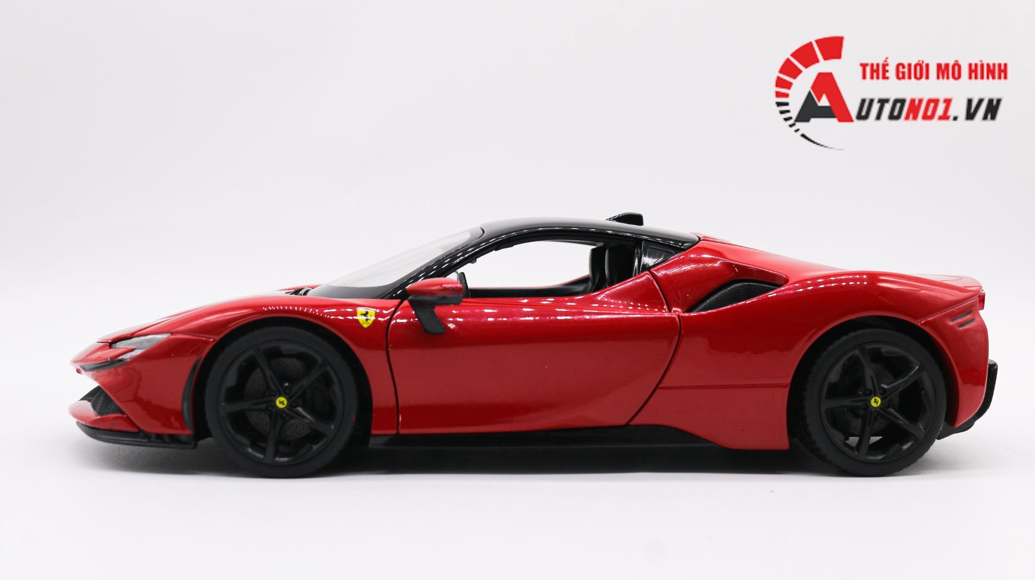  Mô hình xe Ferrari Sf90 Stradale Red 1:18 Bburago 7936 