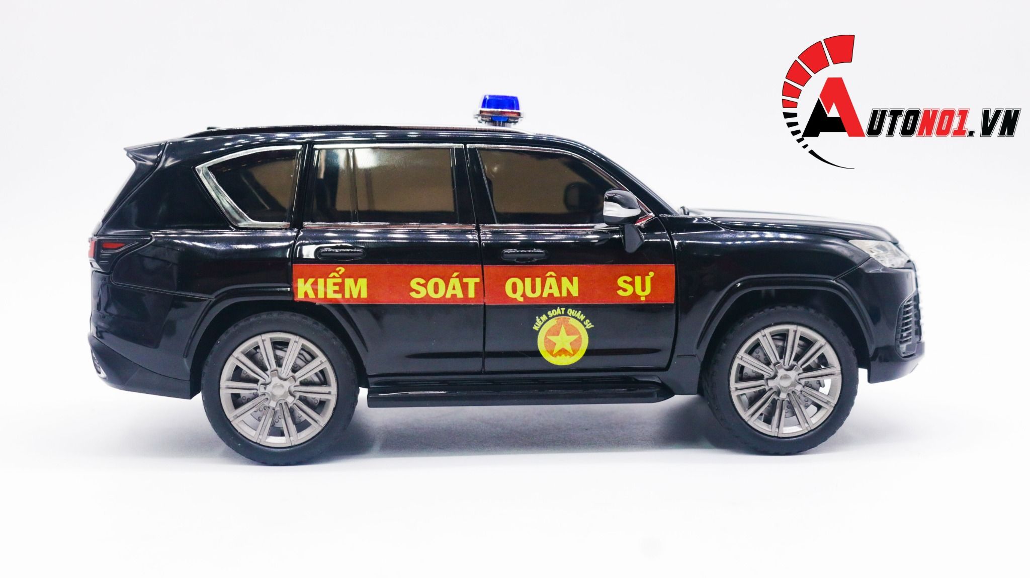 Mô hình xe độ Lx600 KSQS Kiểm soát quân sự full kính - full open 1:24 Chimei Autono1 OT200