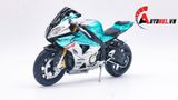  Mô hình xe độ BMW S1000RR green metallic độ pô 1:12 Autono1 Joycity D022F 